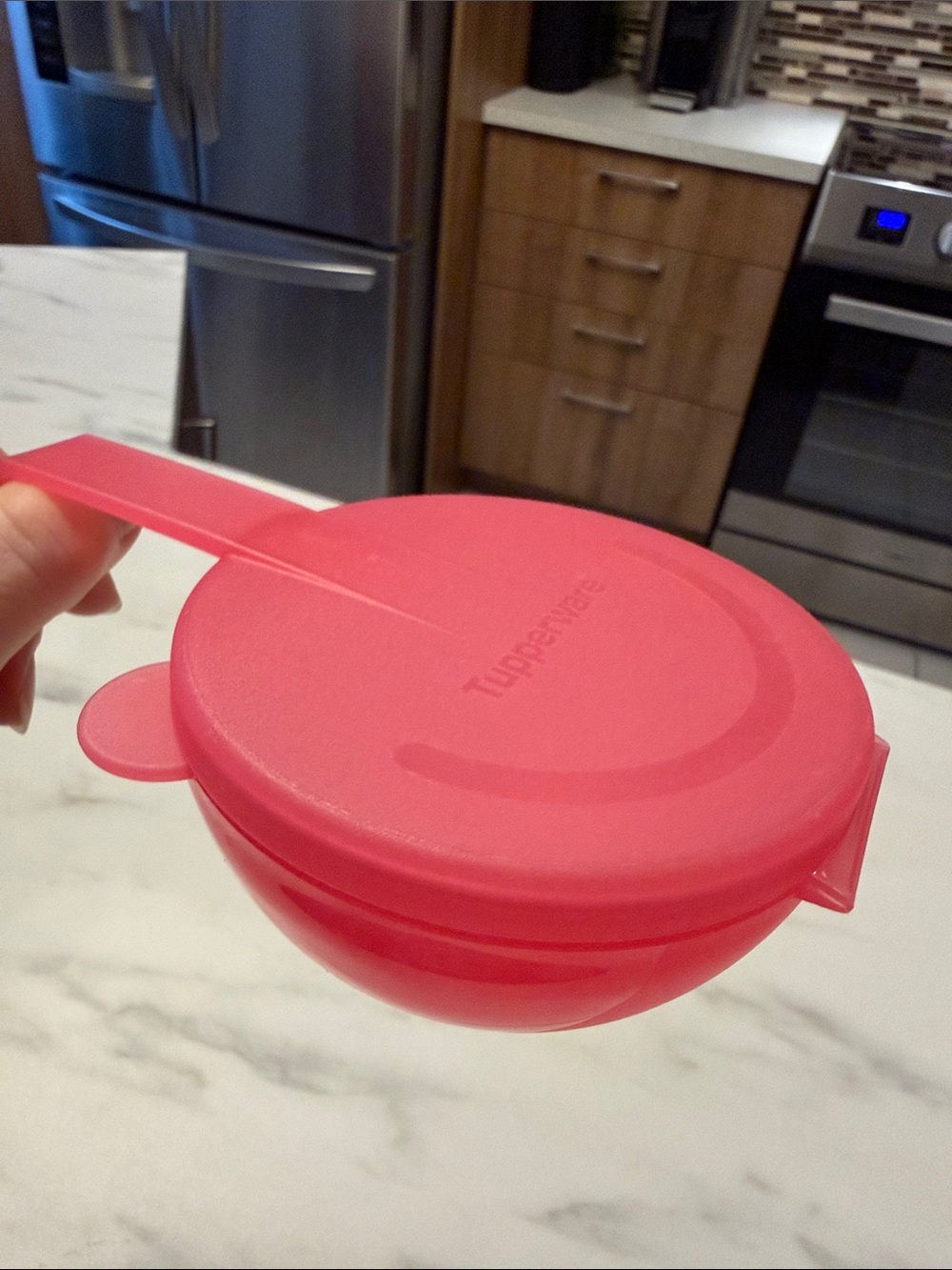 Tupperware - Small Forget me not food saver in pink